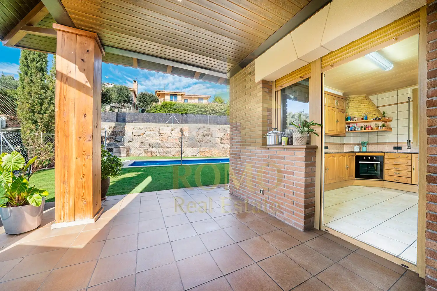 Vista exterior de Casa o xalet en venda en Bigues i Riells del Fai amb Aire condicionat, Calefacció i Jardí privat