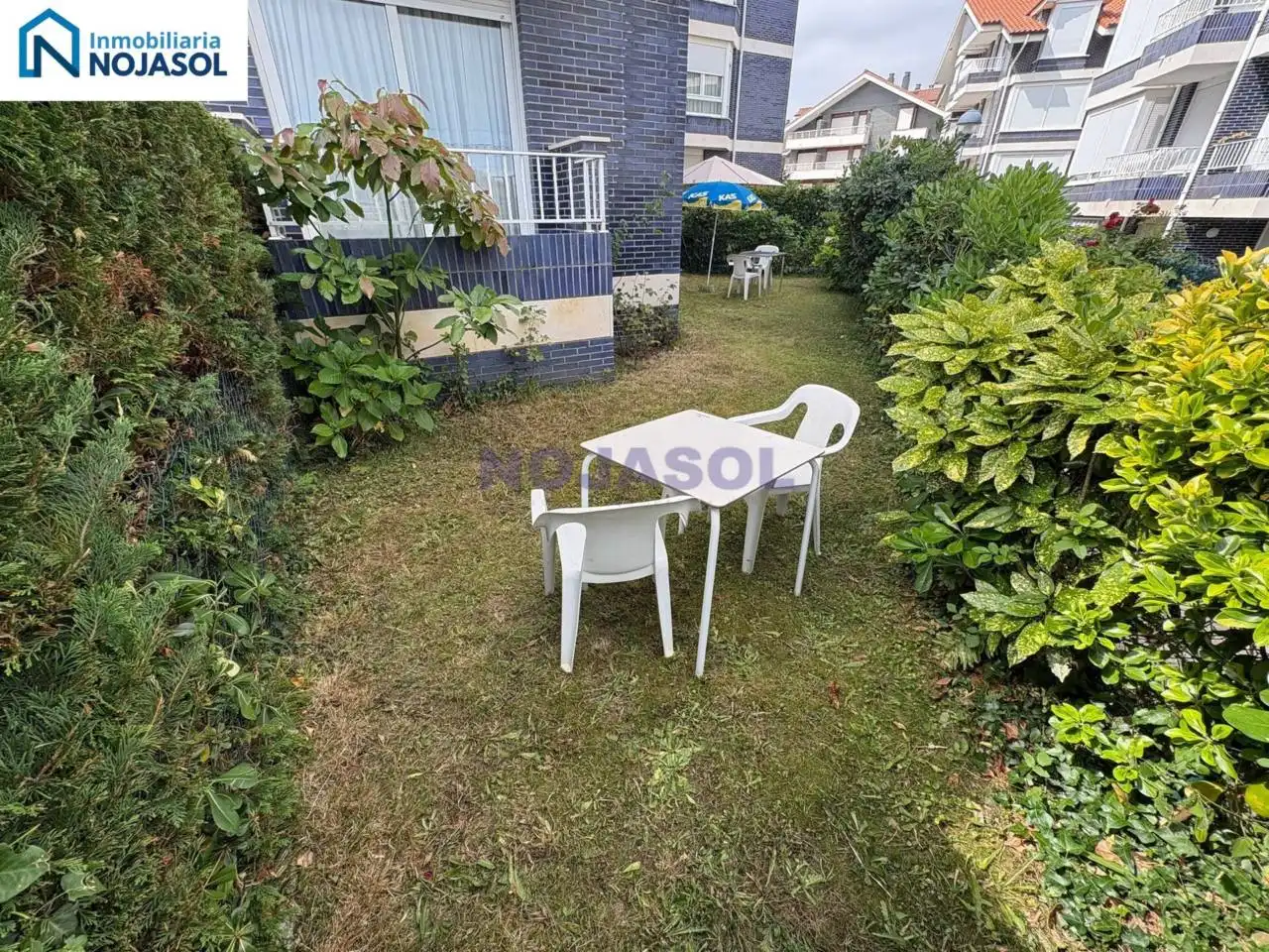 Jardín de Apartamento de alquiler en Noja con Calefacción, Jardín privado y Terraza