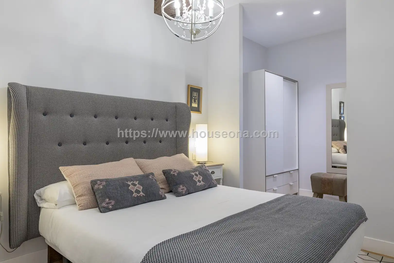 Bedroom of Flat for rent in Bilbao 