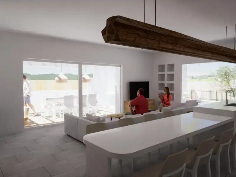 Sala de estar de Casa o chalet en venta en L'Alfàs del Pi con Piscina