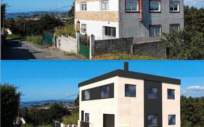 Vista exterior de Casa o xalet en venda en Oleiros amb Terrassa