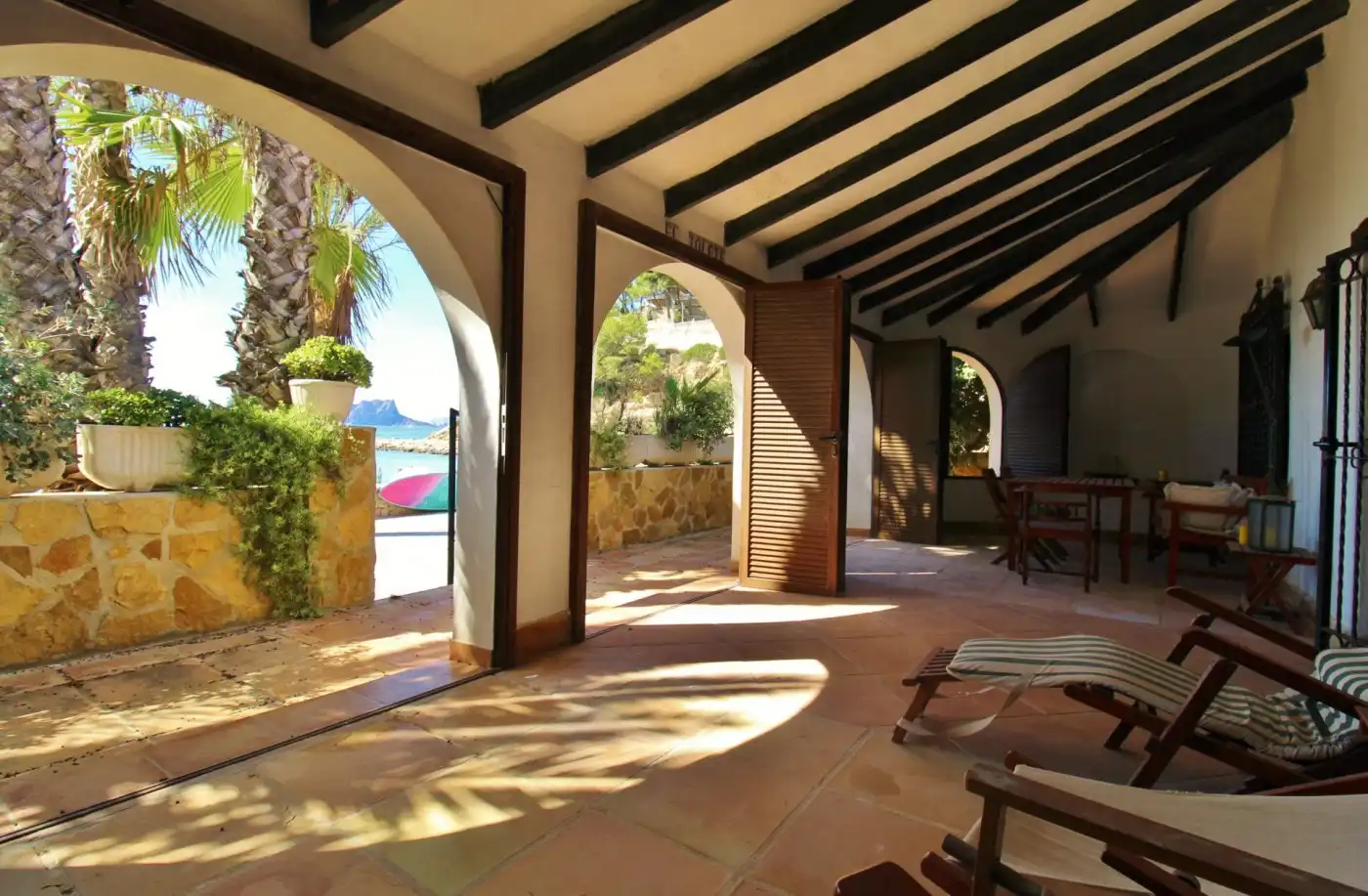 Terraza de Casa o chalet en venta en Moraira con Aire acondicionado, Calefacción y Jardín privado