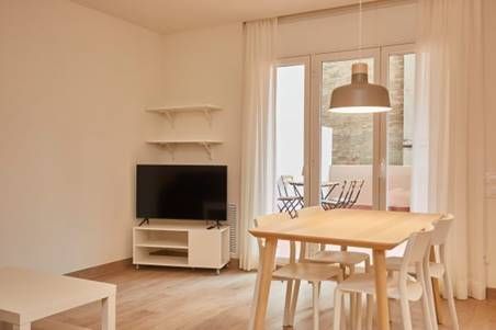 Sala d'estar de Apartament de lloguer en  Barcelona Capital amb Aire condicionat i Calefacció