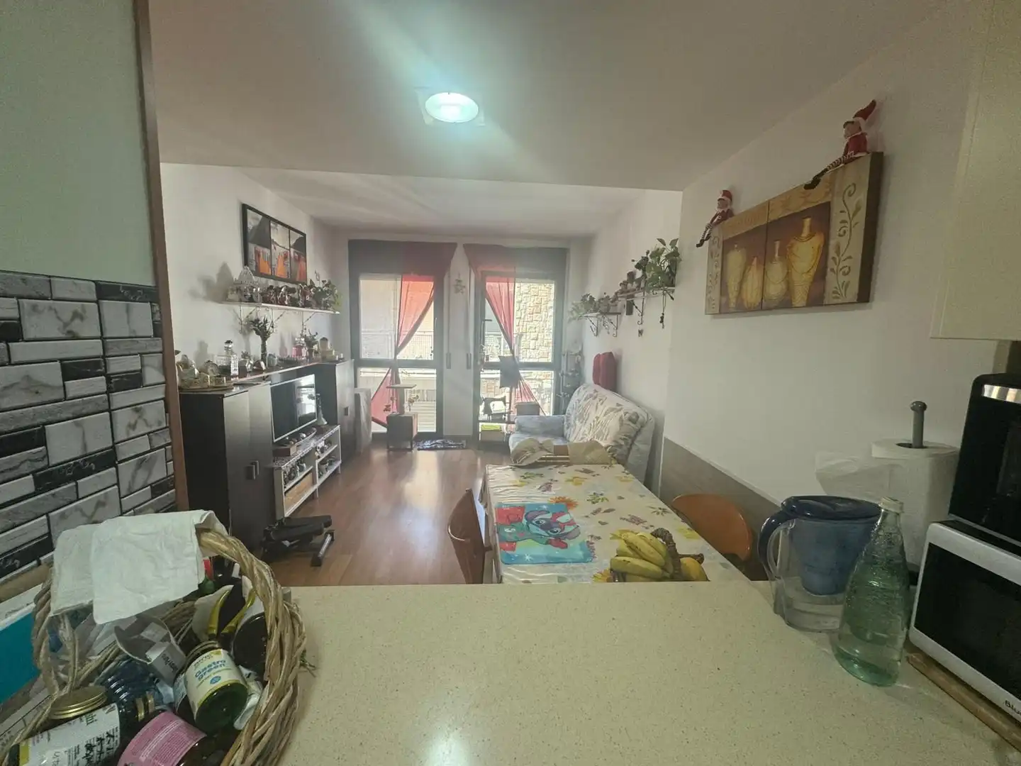 Sala de estar de Piso en venta en Santa Coloma de Farners con Aire acondicionado, Calefacción y Terraza