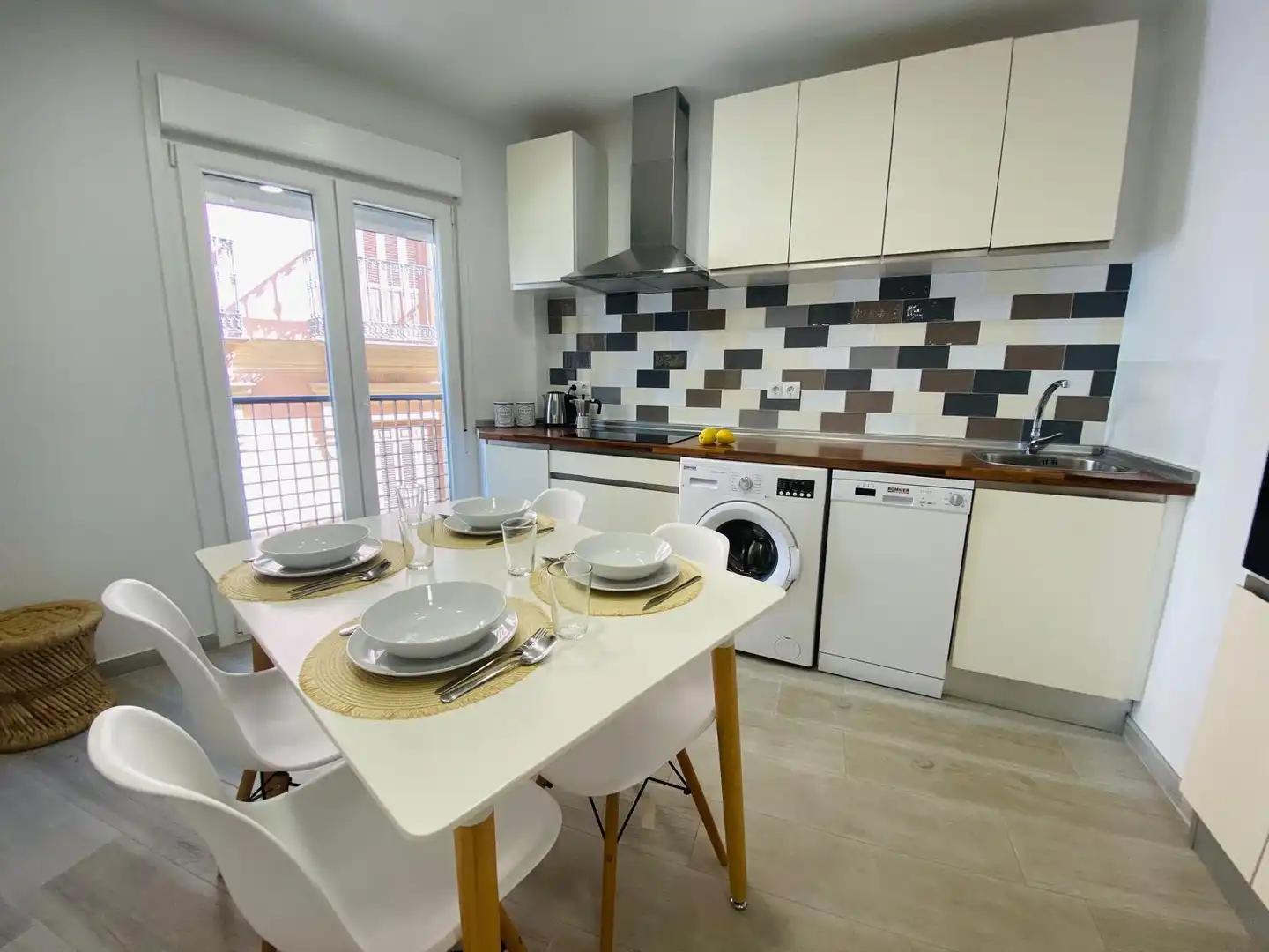 Cocina de Piso de alquiler en Málaga con Aire acondicionado, Calefacción y Amueblado