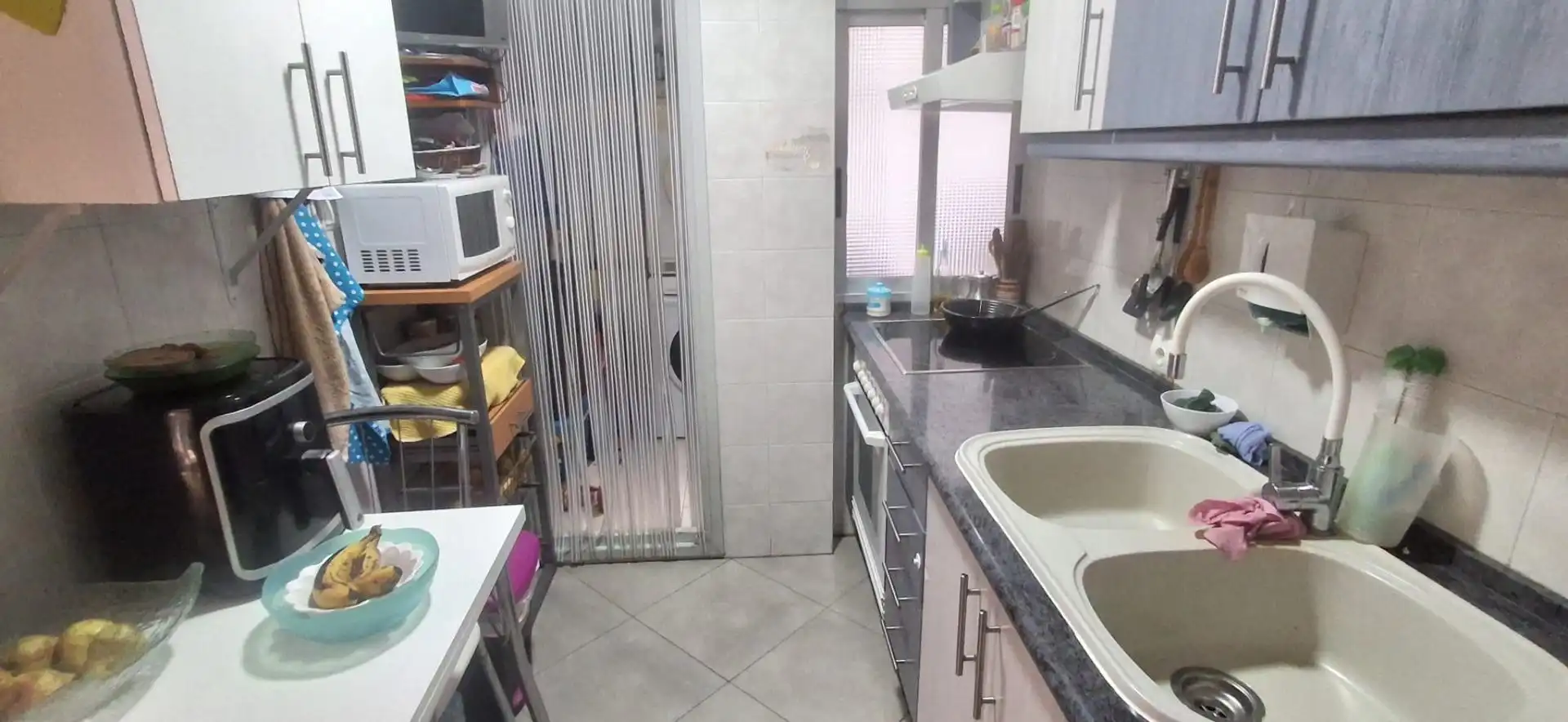 Kitchen of Flat for sale in Cullera  with Air Conditioner, Furnished and Balcony