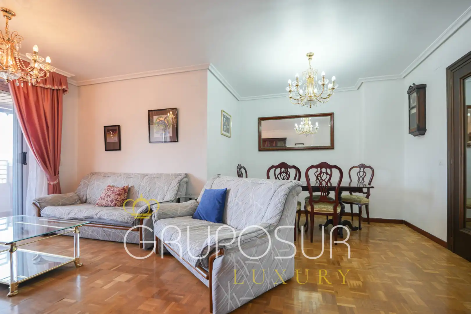 Wohnzimmer von Wohnung zum Verkauf in Valladolid mit Heizung, Privatgarten und Parkett