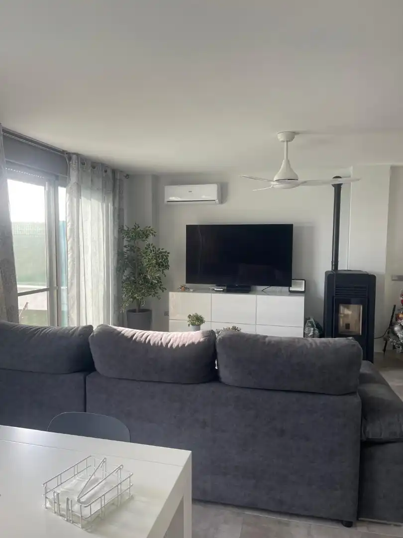 Sala de estar de Casa o chalet de alquiler con opción a compra en Burriana / Borriana con Aire acondicionado, Jardín privado y Piscina