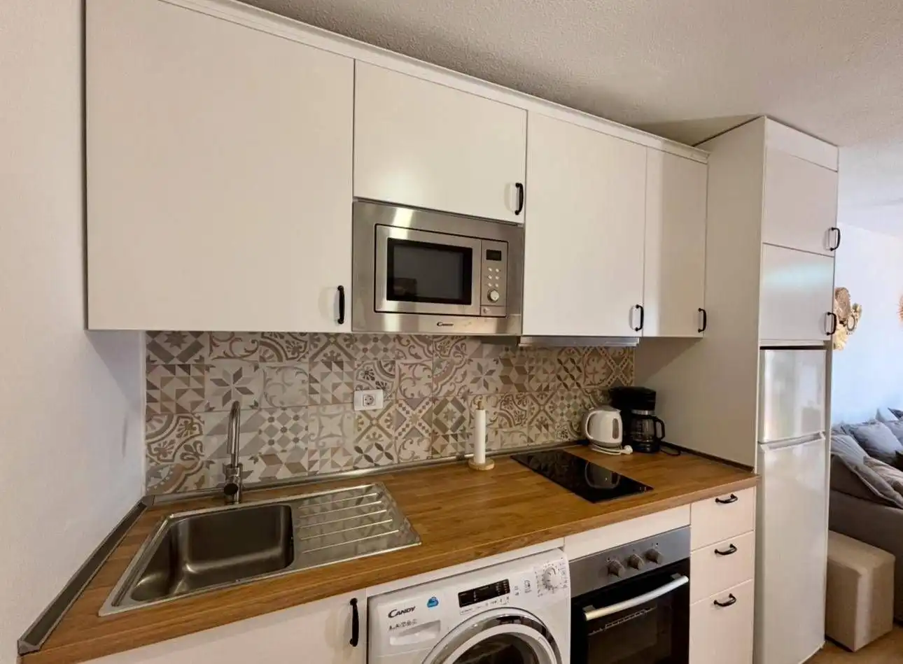 Cuina de Apartament en venda en Antigua amb Jardí privat, Terrassa i Moblat