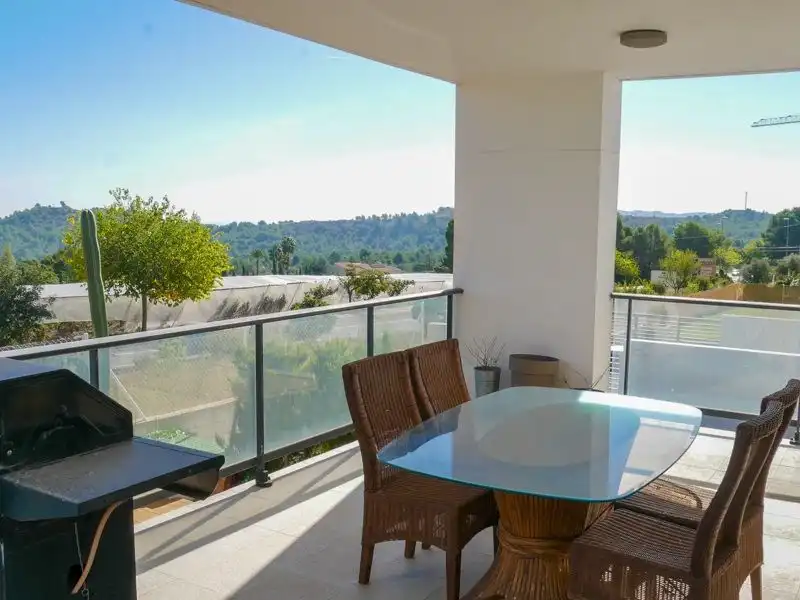 Terrassa de Casa o xalet de lloguer en Polop amb Aire condicionat, Jardí privat i Terrassa