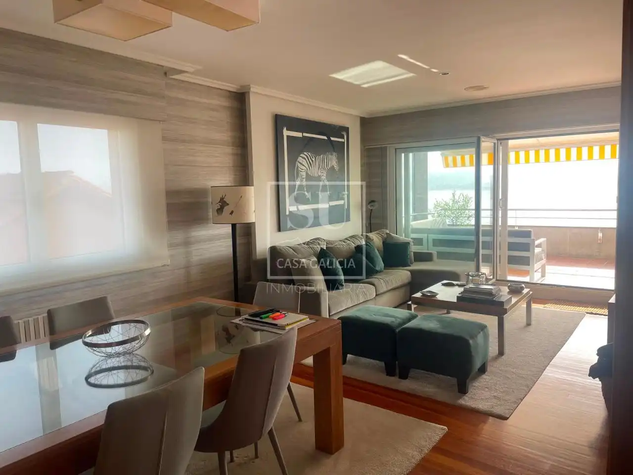 Sala de estar de Piso de alquiler en Baiona con Calefacción y Terraza