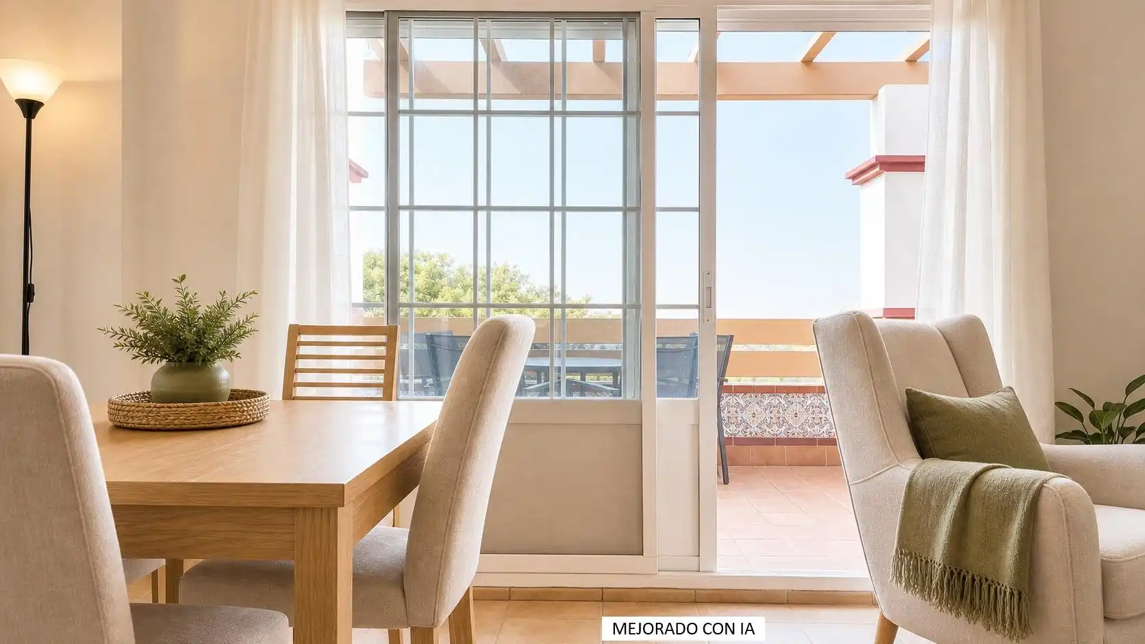 Comedor de Apartamento en venta en Ayamonte con Terraza, Amueblado y Piscina comunitaria