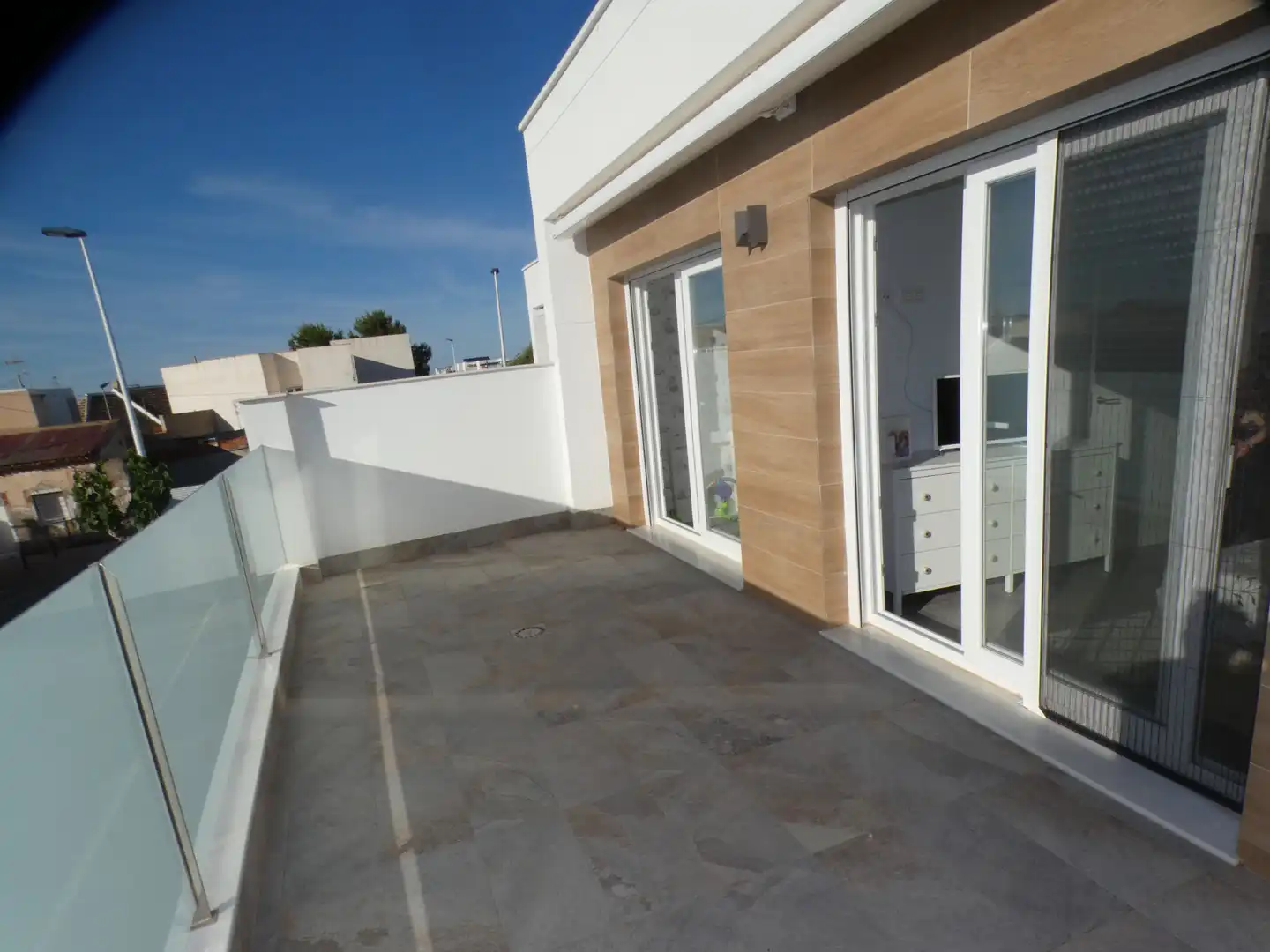 Terraza de Casa adosada en venta en San Pedro del Pinatar con Aire acondicionado, Calefacción y Jardín privado