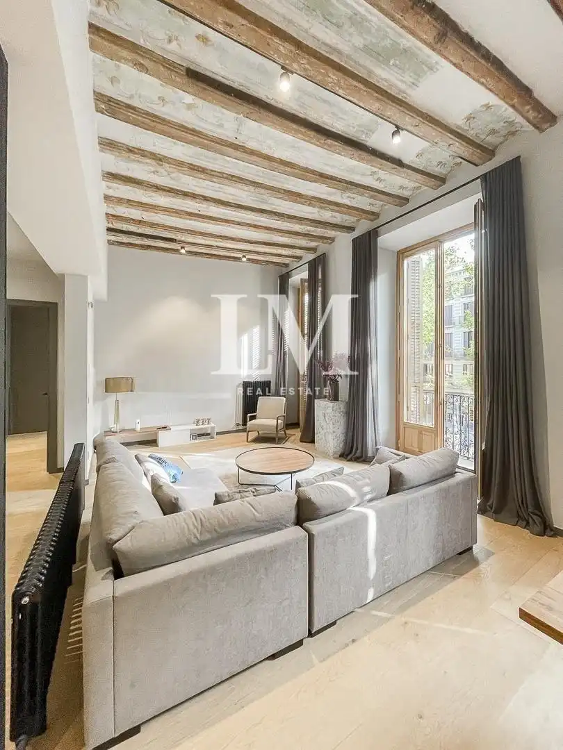 Sala d'estar de Apartament de lloguer en Barcelona amb Aire condicionat, Calefacció i Moblat