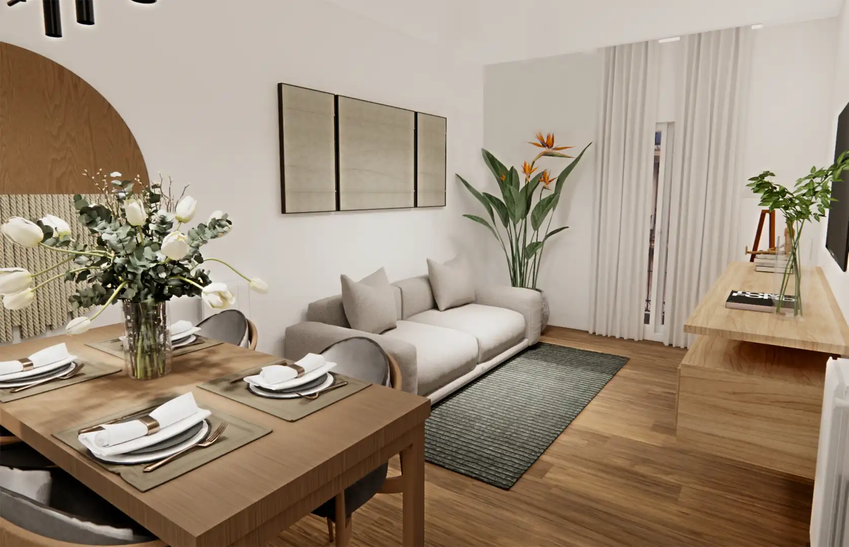 Wohnzimmer von Wohnung zum Verkauf in  Barcelona Capital