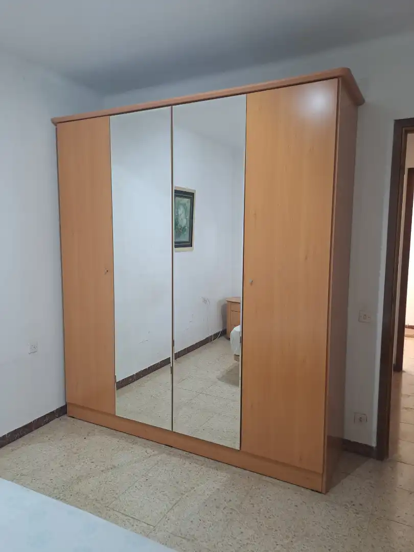 Schlafzimmer von Wohnung zur Miete in Vilanova i la Geltrú mit Möbliert, Ofen und Waschmaschine