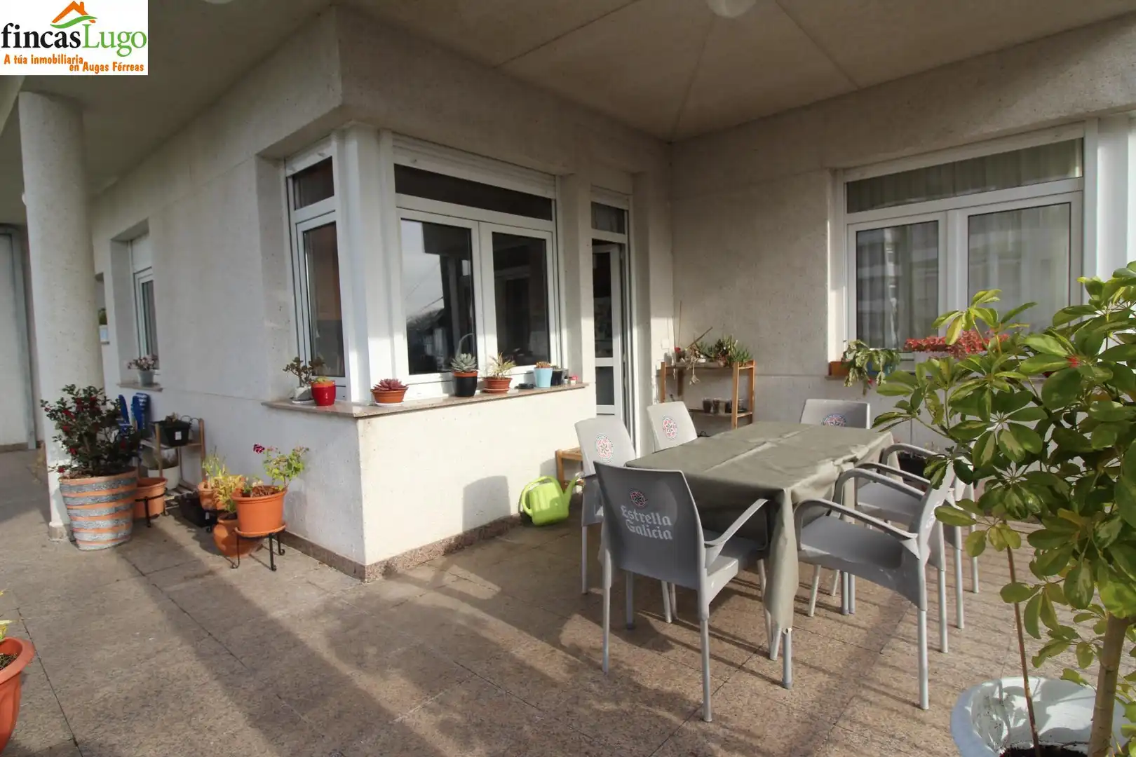 Terraza de Casa o chalet en venta en Lugo con Jardín privado, Terraza y Trastero