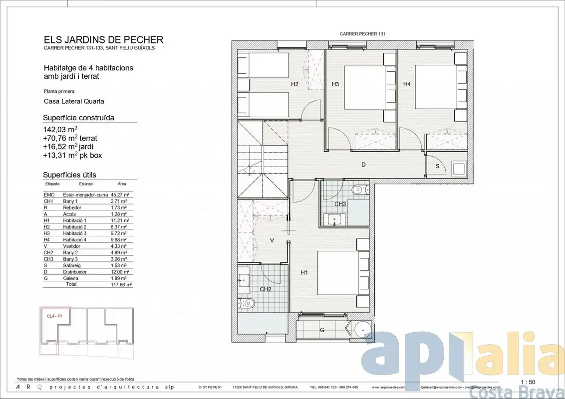 Casa adosada en venta en Sant Feliu de Guíxols con Aire acondicionado, Calefacción y Jardín privado