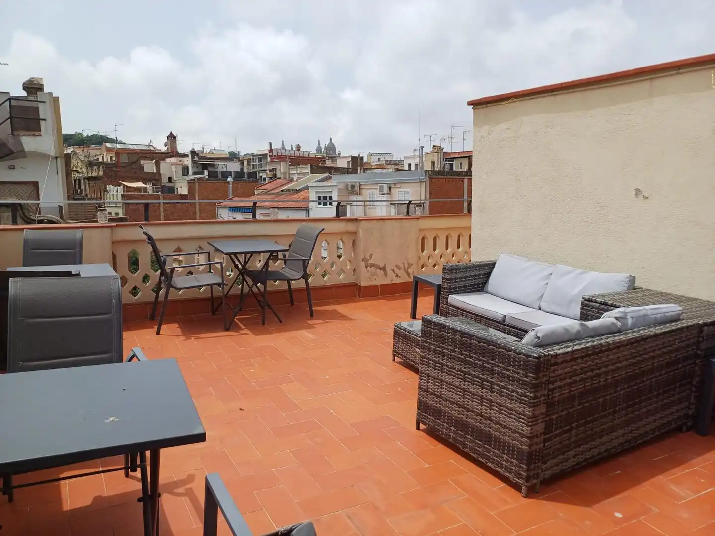 Terrace of Flat for rent in Barcelona  with Air Conditioner, Heating and Furnished