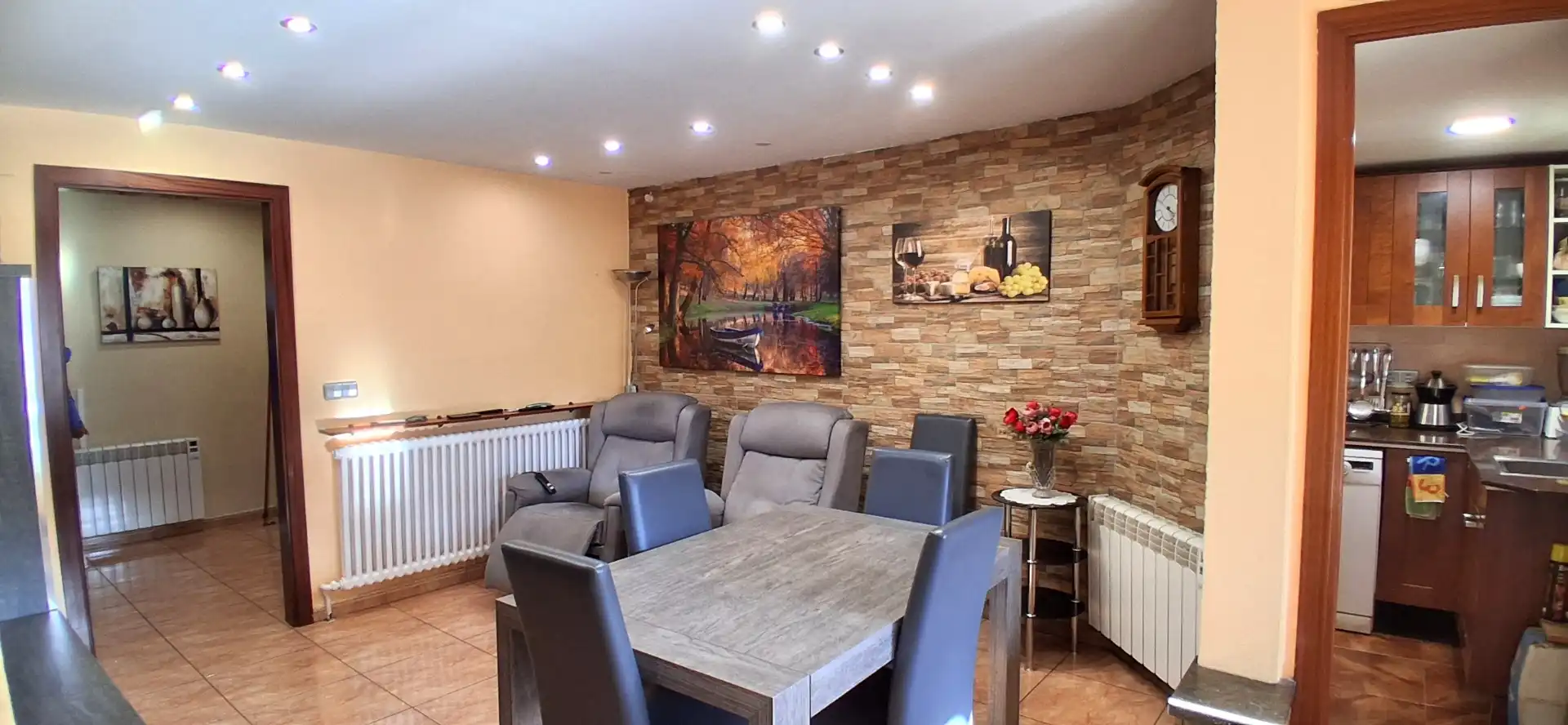 Dining room of Detached homes for sale in Manresa  with Heating, Terrace and Furnished