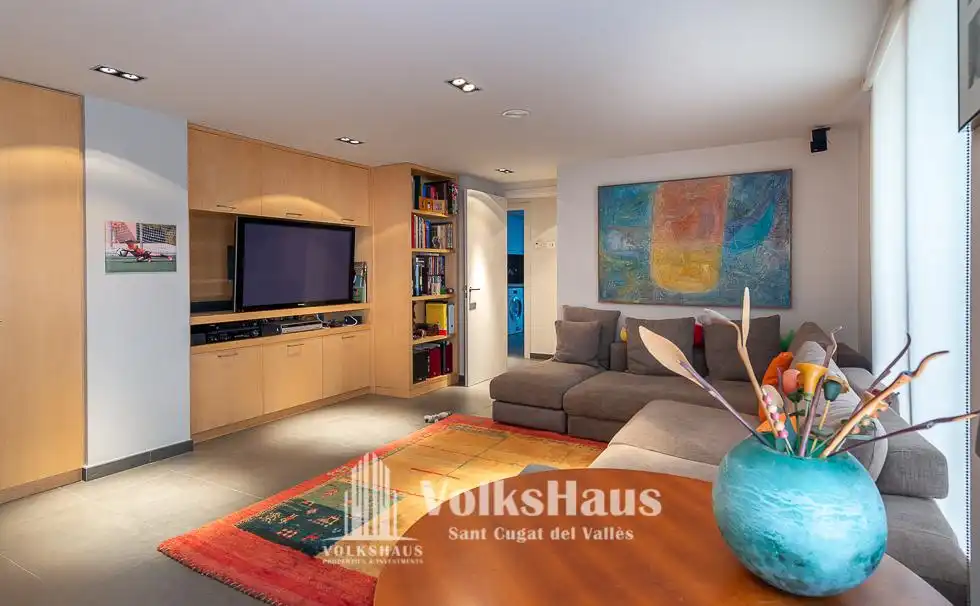 Wohnzimmer von Haus oder Chalet zum Verkauf in Sant Cugat del Vallès mit Klimaanlage, Heizung und Privatgarten