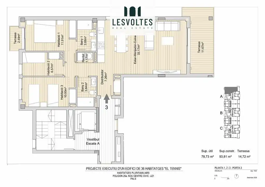 Piso con terraza en venta en Polígon 25a NOU CENTRE CÍVIC S/N, imagen 21