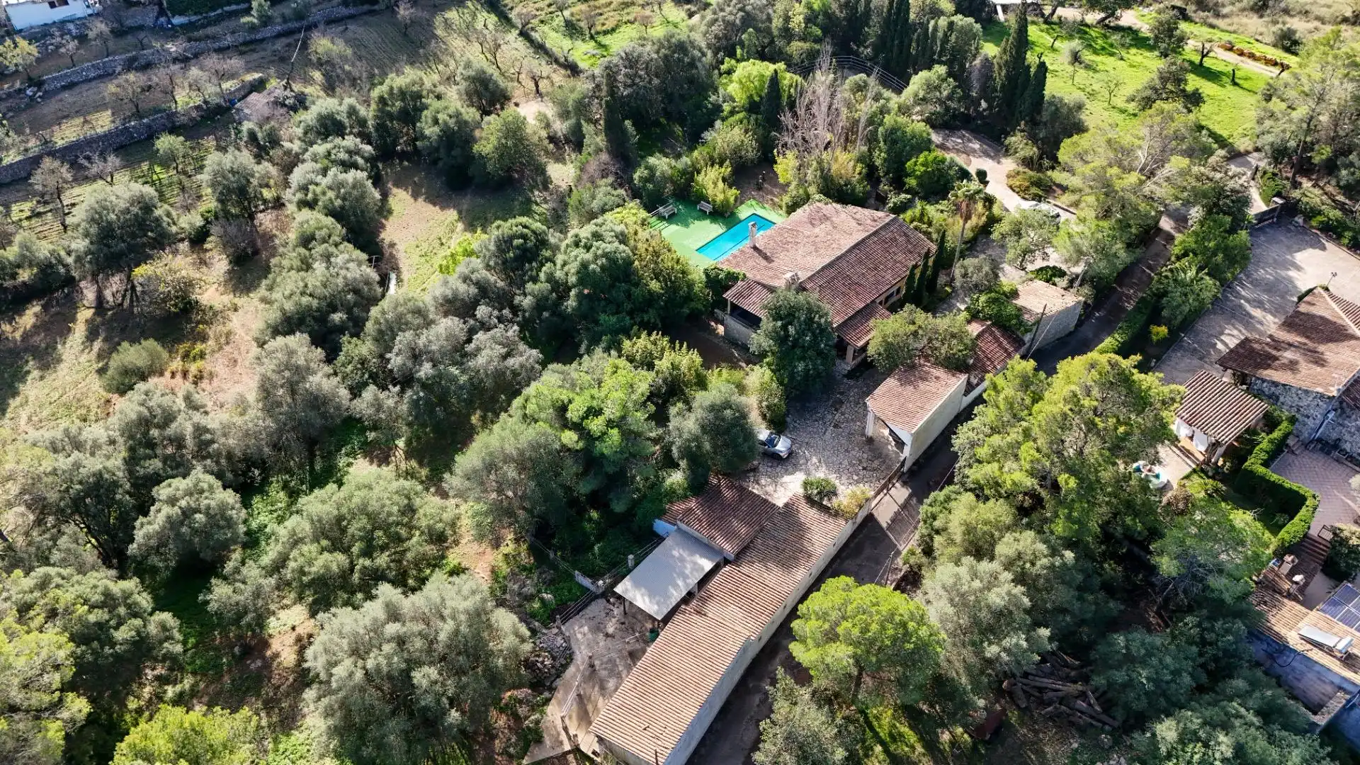 Vista exterior de Finca rústica en venta en Inca con Aire acondicionado, Jardín privado y Terraza