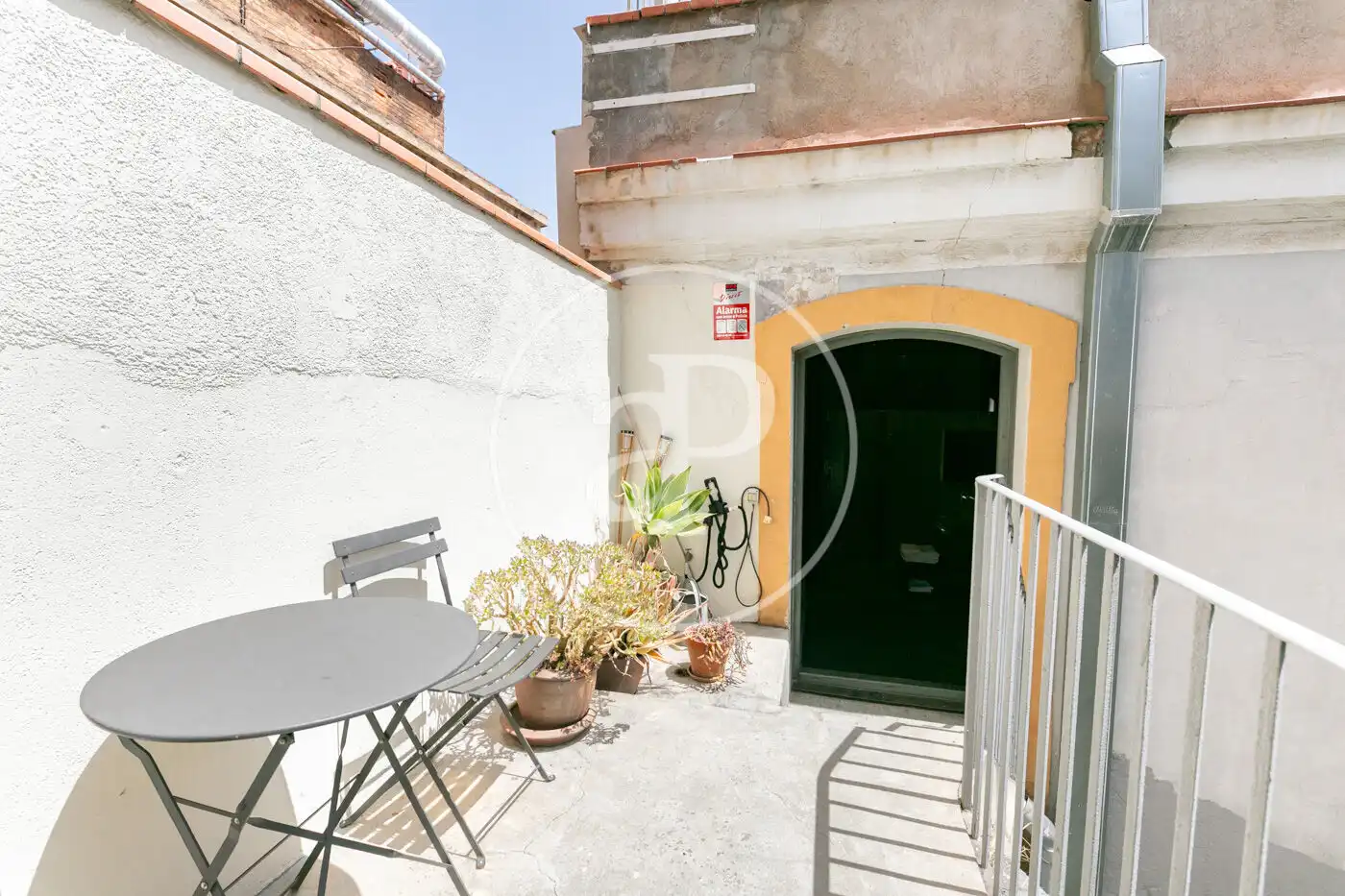 Terraza de Piso de alquiler en Barcelona con Aire acondicionado, Calefacción y Amueblado