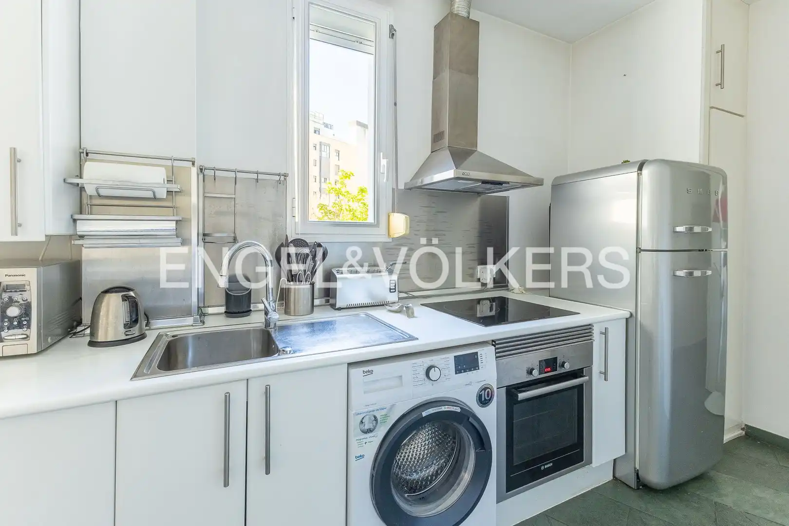 Küche von Wohnung zur Miete in Madrid mit Klimaanlage, Heizung und Möbliert