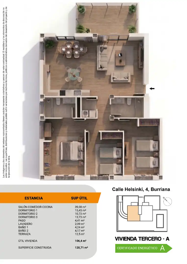 Wohnung zum Verkauf in Carrer Hèlsinki, 4, Piscinas