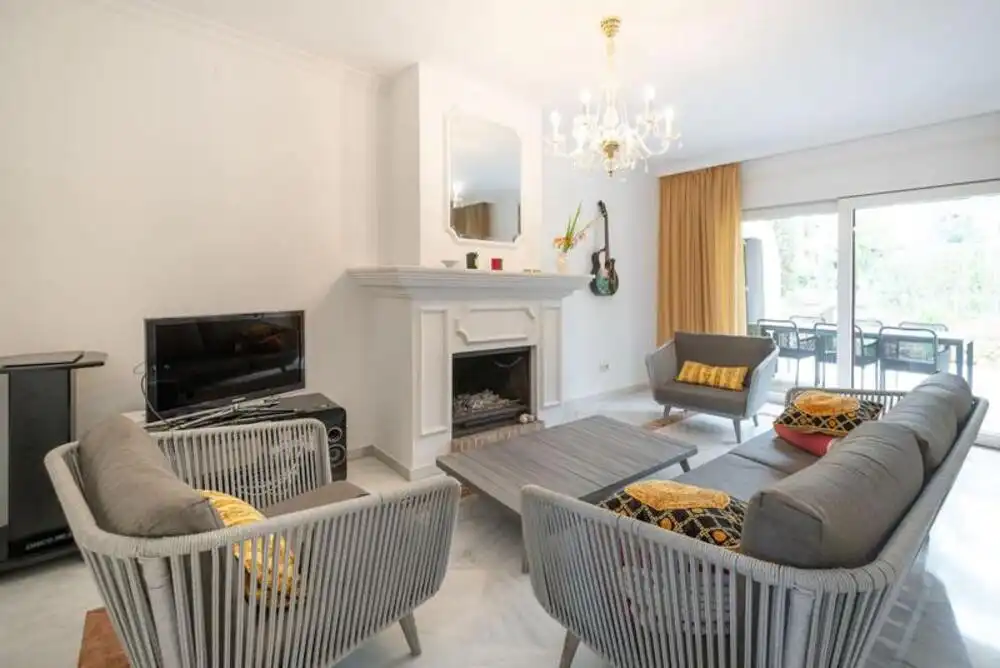 Living room of Detached homes for rent in Marbella  with Air Conditioner, Terrace and Storage room