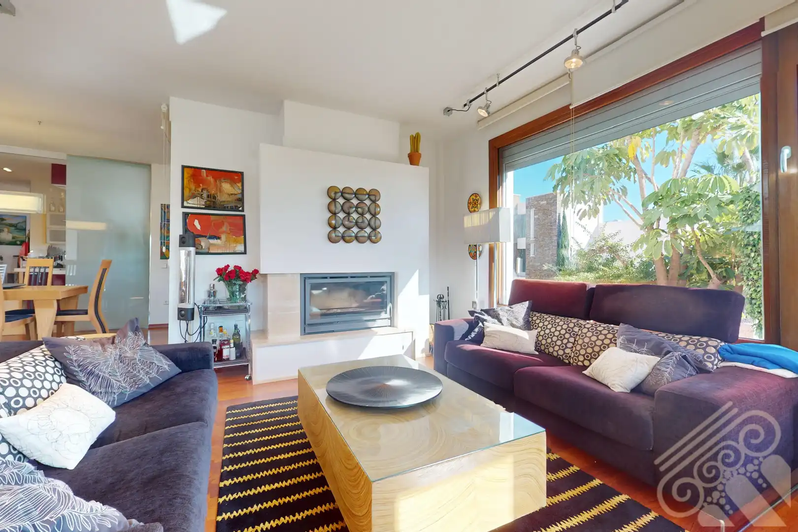 Sala de estar de Casa o chalet en venta en Mojácar con Aire acondicionado, Jardín privado y Parquet