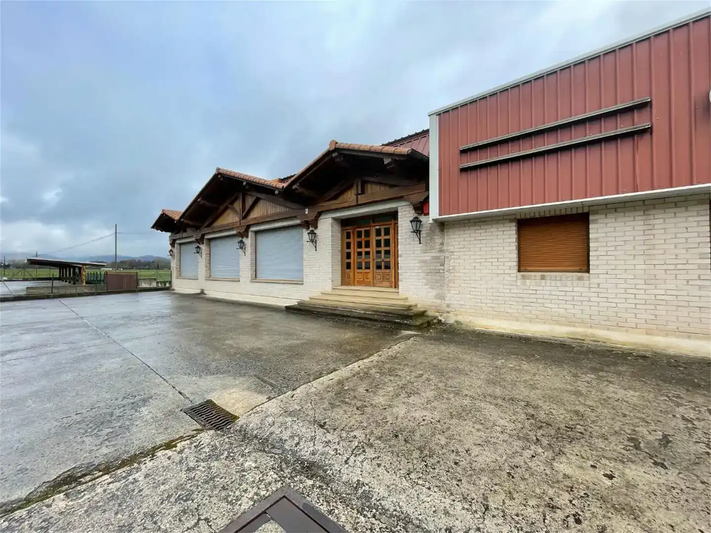 Vista exterior de Nave industrial en venta en Ultzama