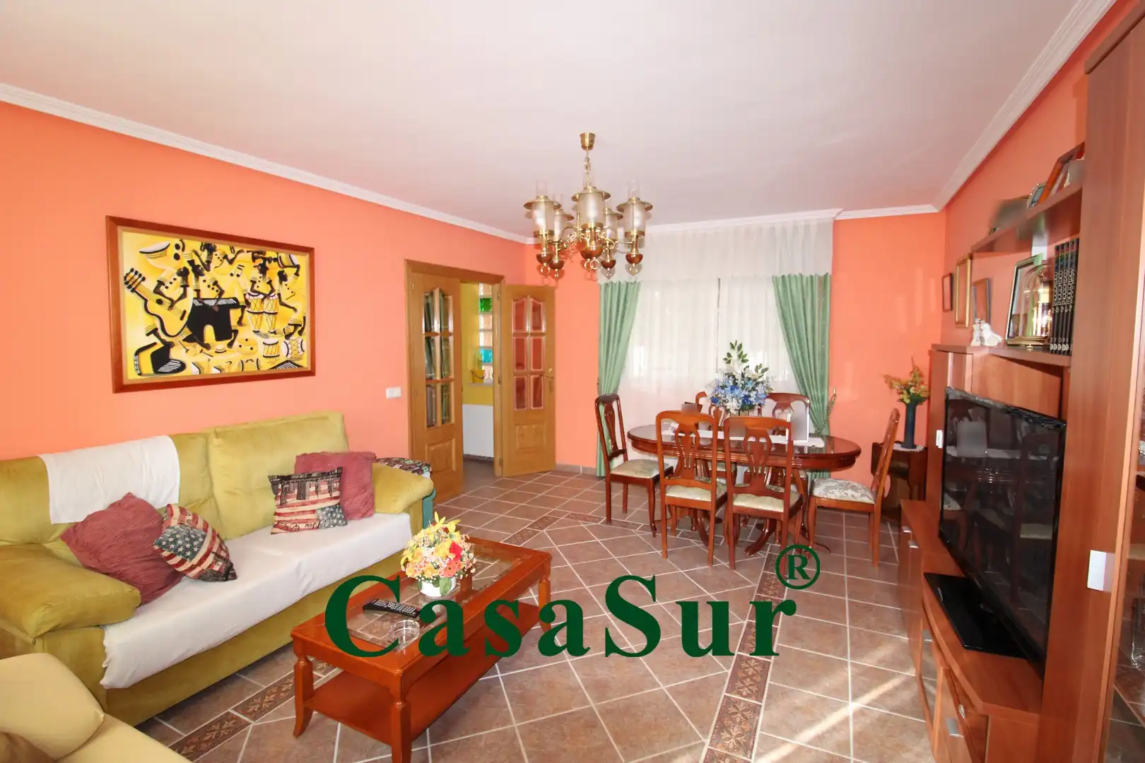 Sala de estar de Casa o chalet en venta en Traspinedo con Calefacción, Jardín privado y Terraza