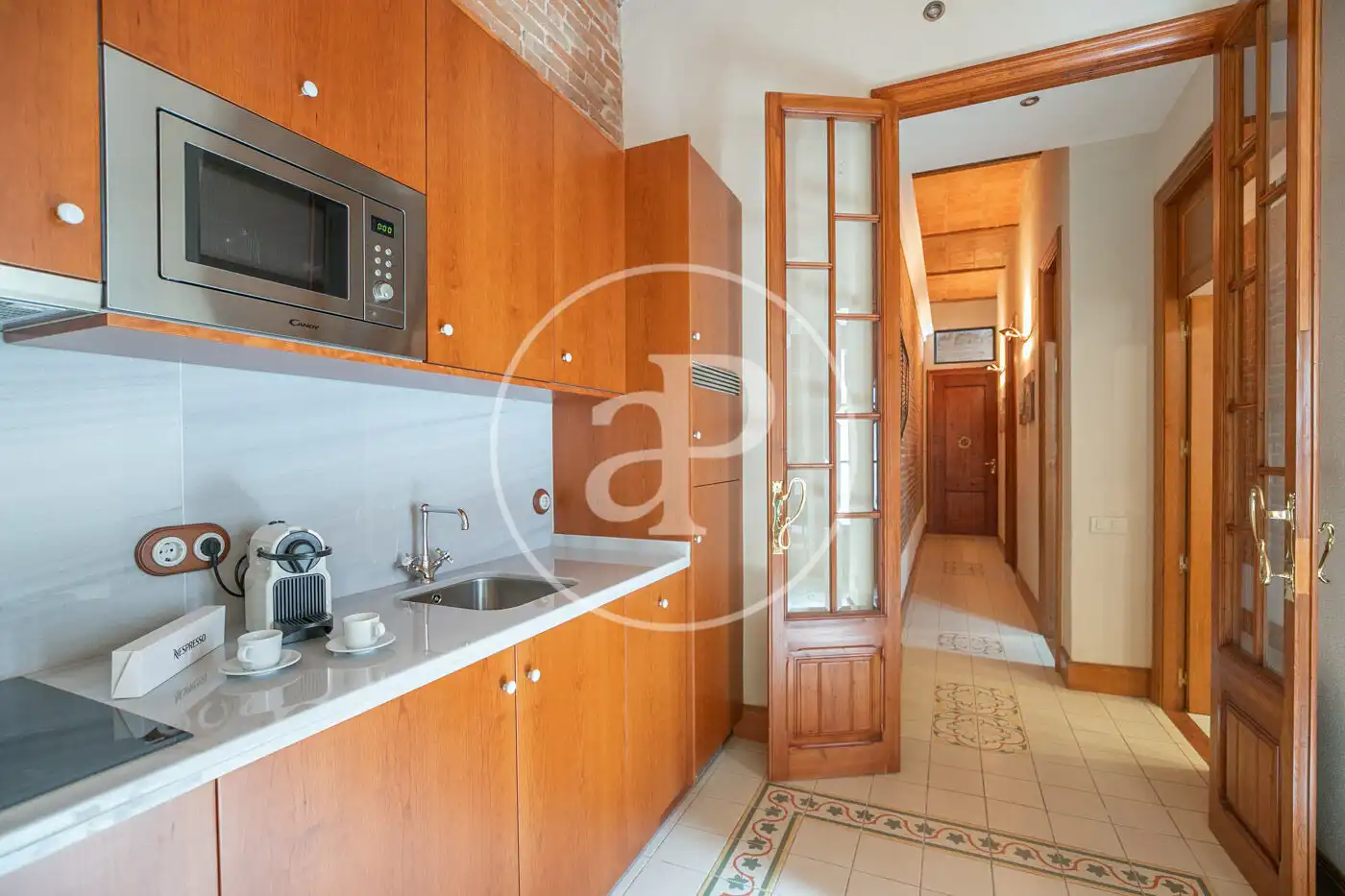 Cocina de Piso de alquiler en Barcelona con Aire acondicionado, Calefacción y Terraza