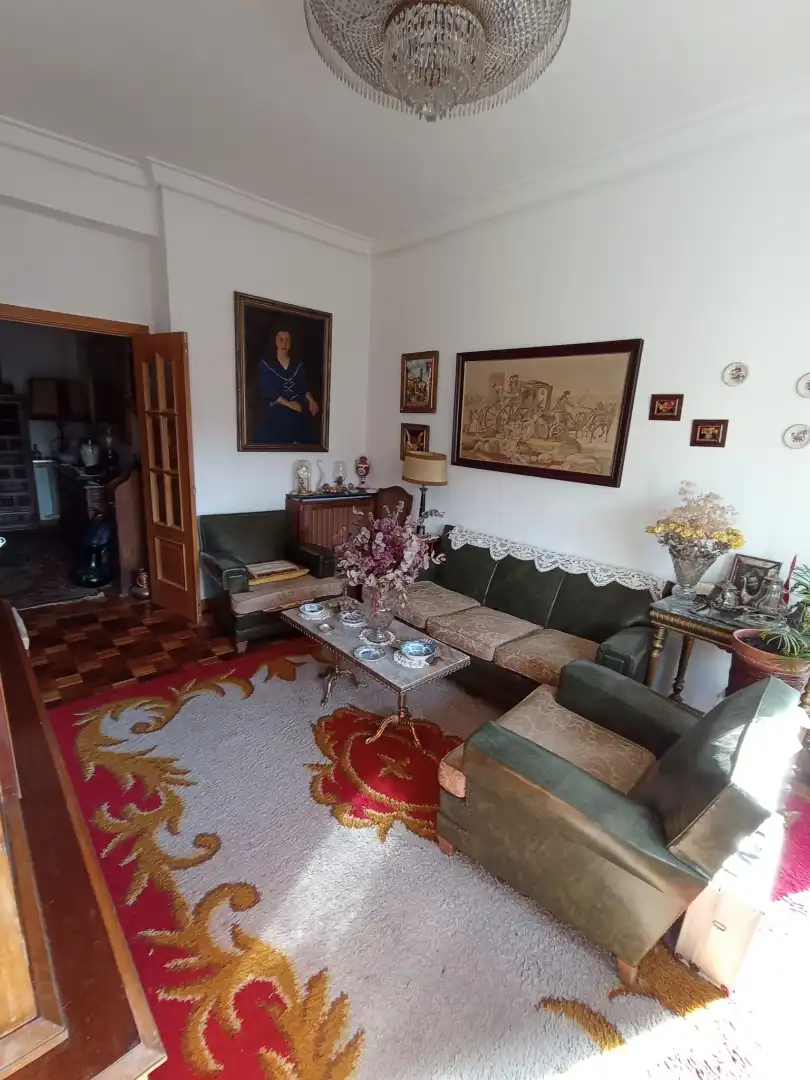 Sala de estar de Piso en venta en Madrid con Calefacción, Parquet y Balcón