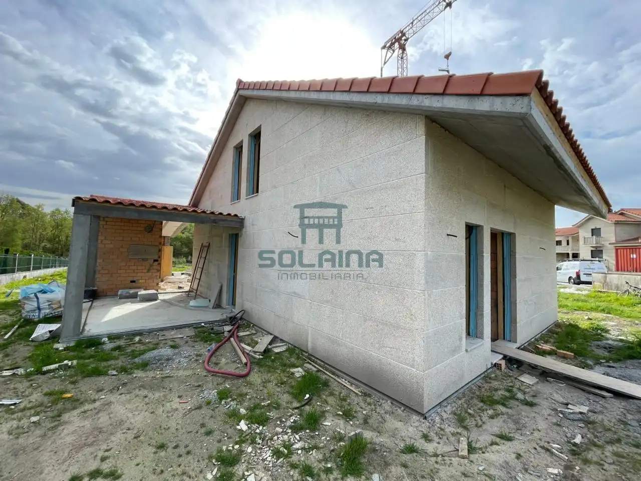 Vista exterior de Casa o xalet en venda en Vilamarín amb Calefacció, Jardí privat i Terrassa