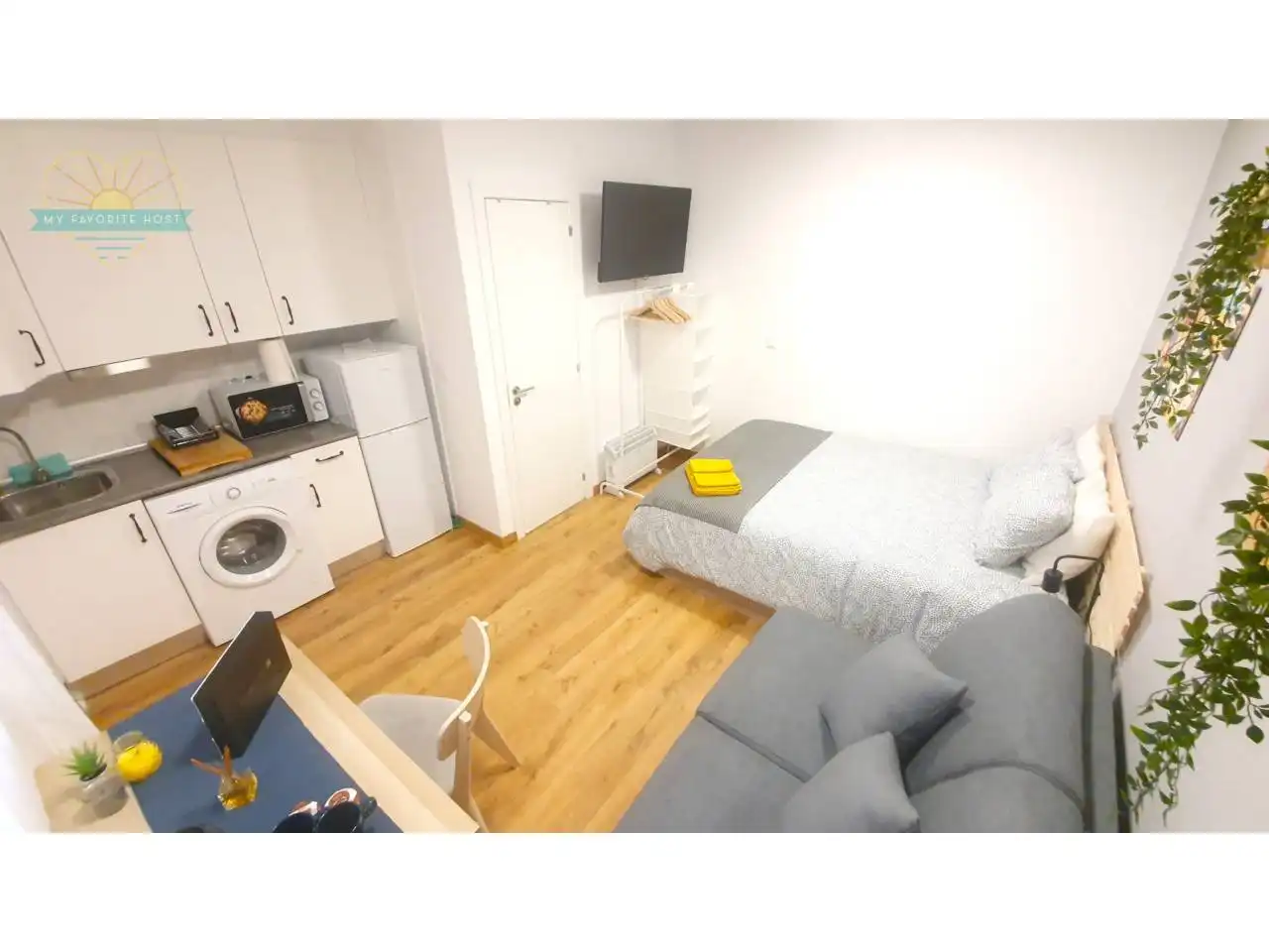 Bedroom of Study for rent in Madrid  with Parquet flooring and Furnished