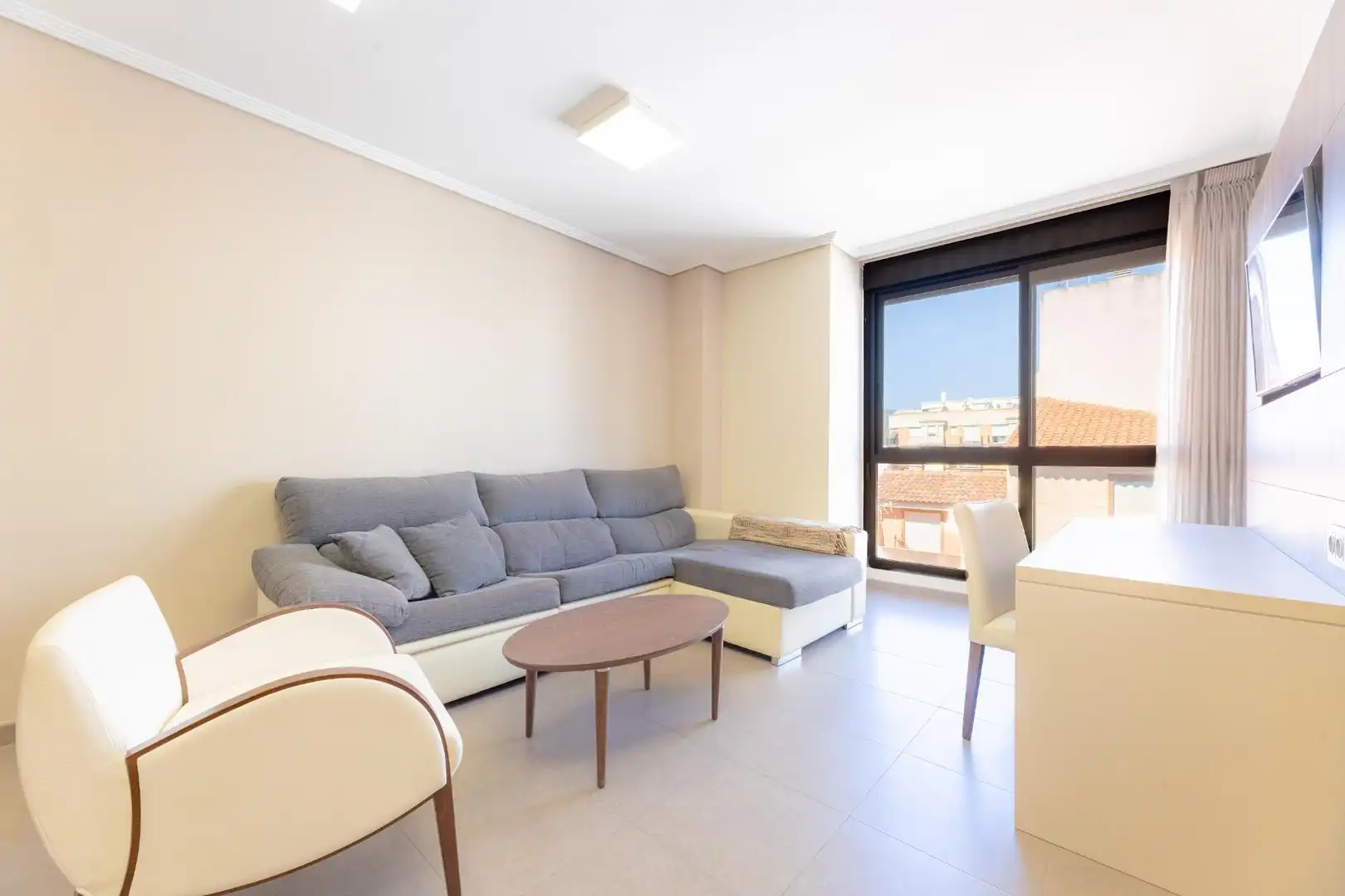 Sala de estar de Piso en venta en La Vall d'Uixó con Aire acondicionado y Amueblado