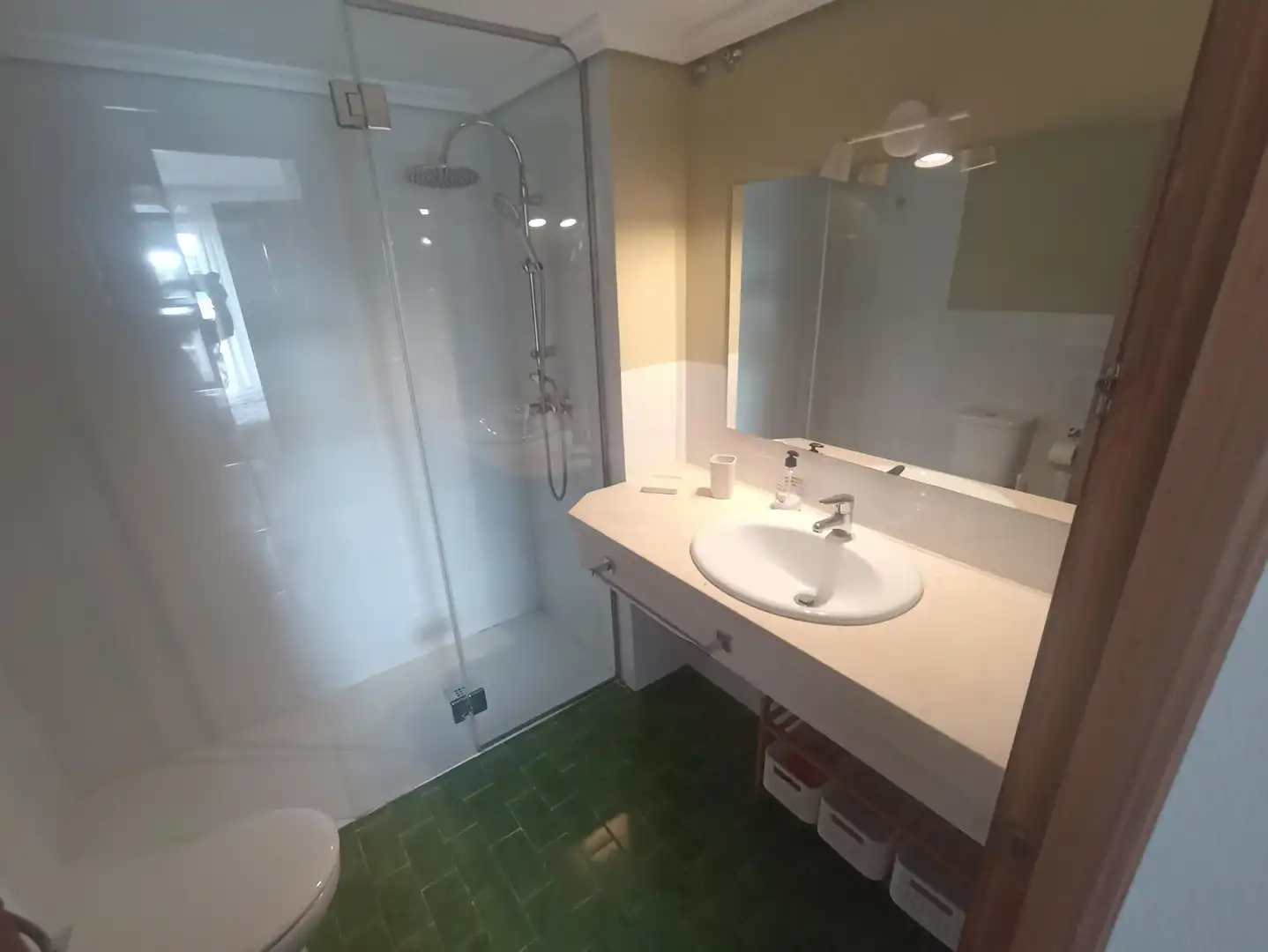 Bany de Apartament de lloguer en Sevilla amb Aire condicionat, Terrassa i Moblat