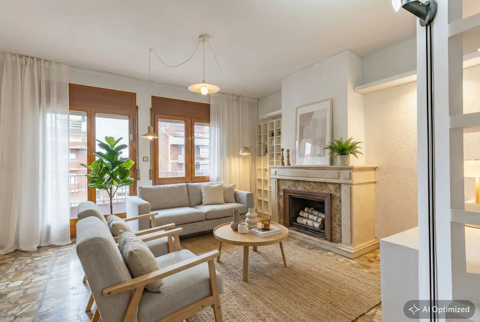Sala de estar de Ático en venta en Sabadell con Calefacción, Terraza y Balcón