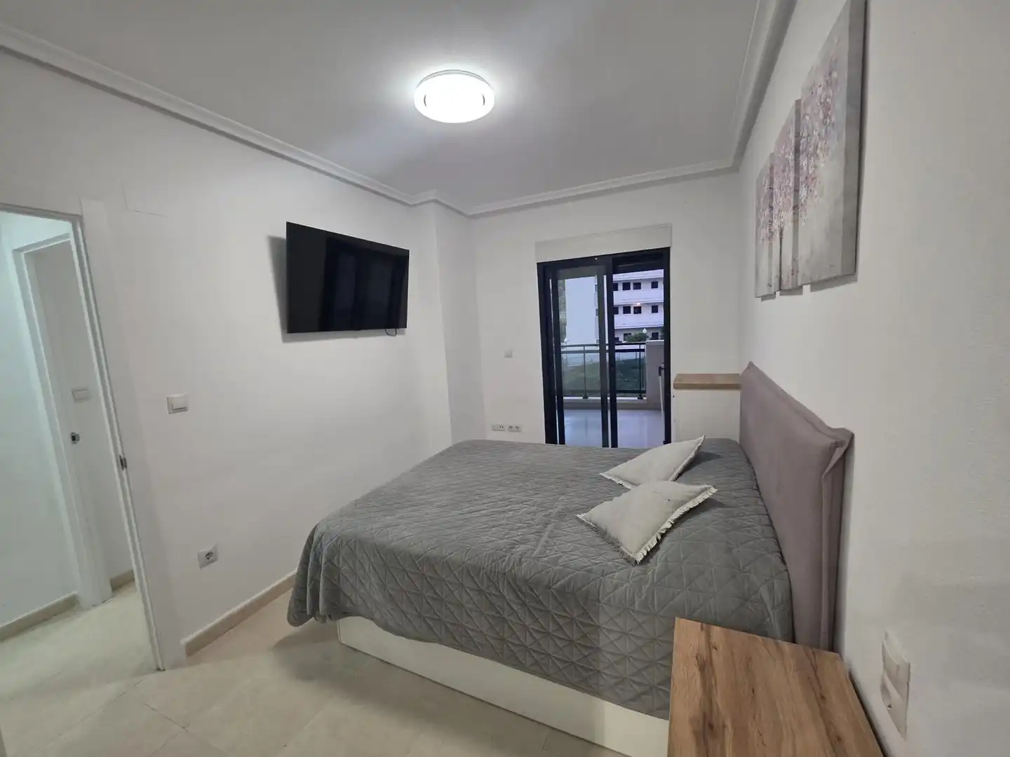 Bedroom of Flat for sale in Villajoyosa / La Vila Joiosa  with Air Conditioner and Community pool