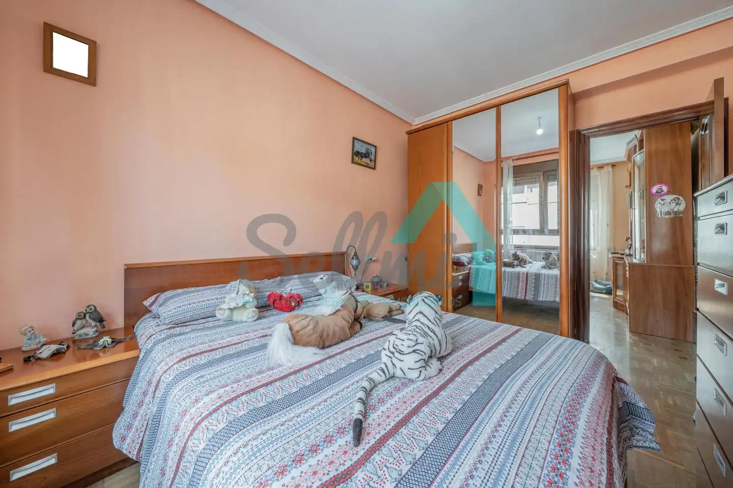 Bedroom of Flat for sale in Mieres (Asturias)  with Heating, Parquet flooring and Storage room