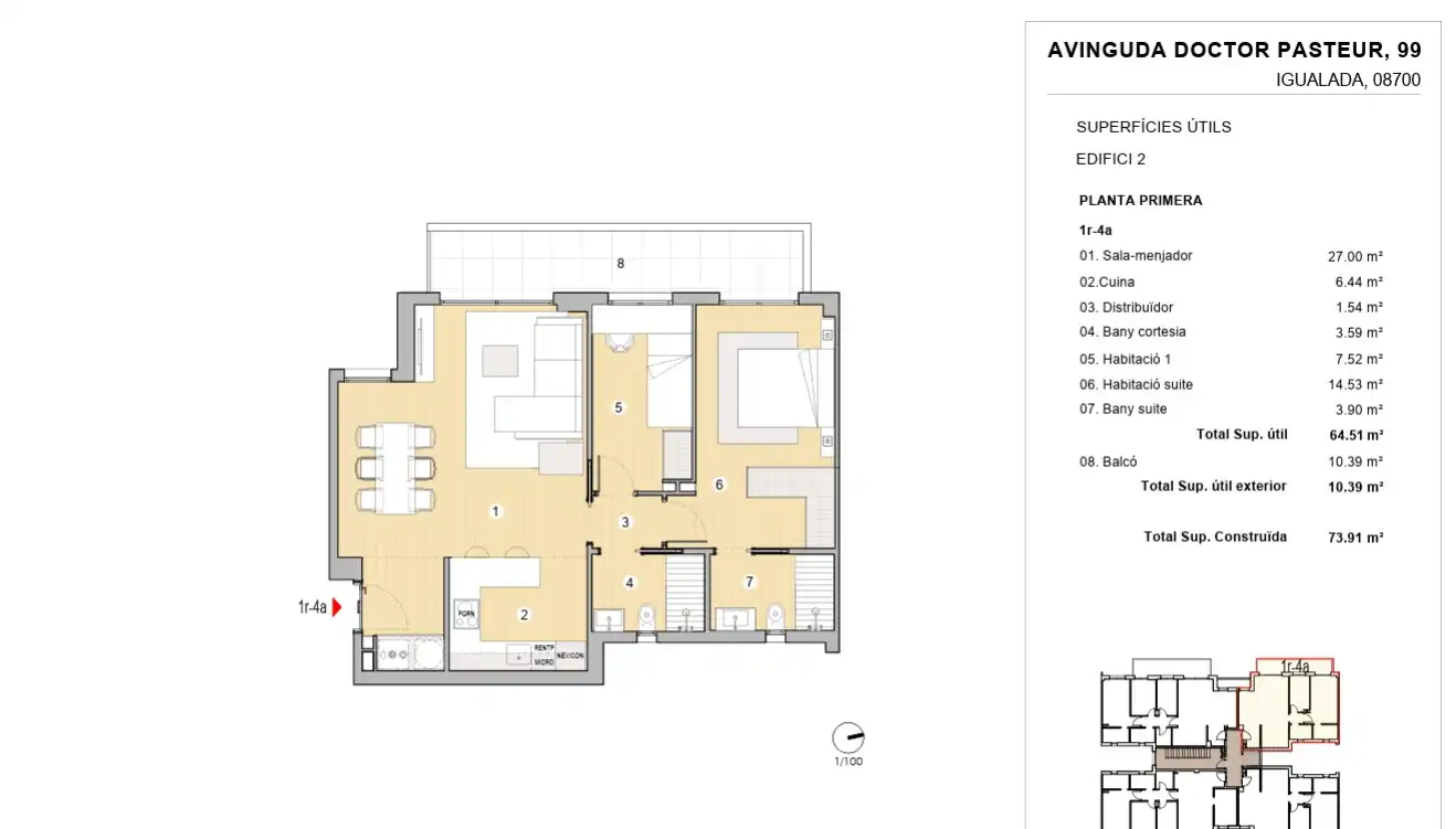 Piso de obra nueva con terraza en venta en Avinguda del Doctor Pasteur 99, imagen 14