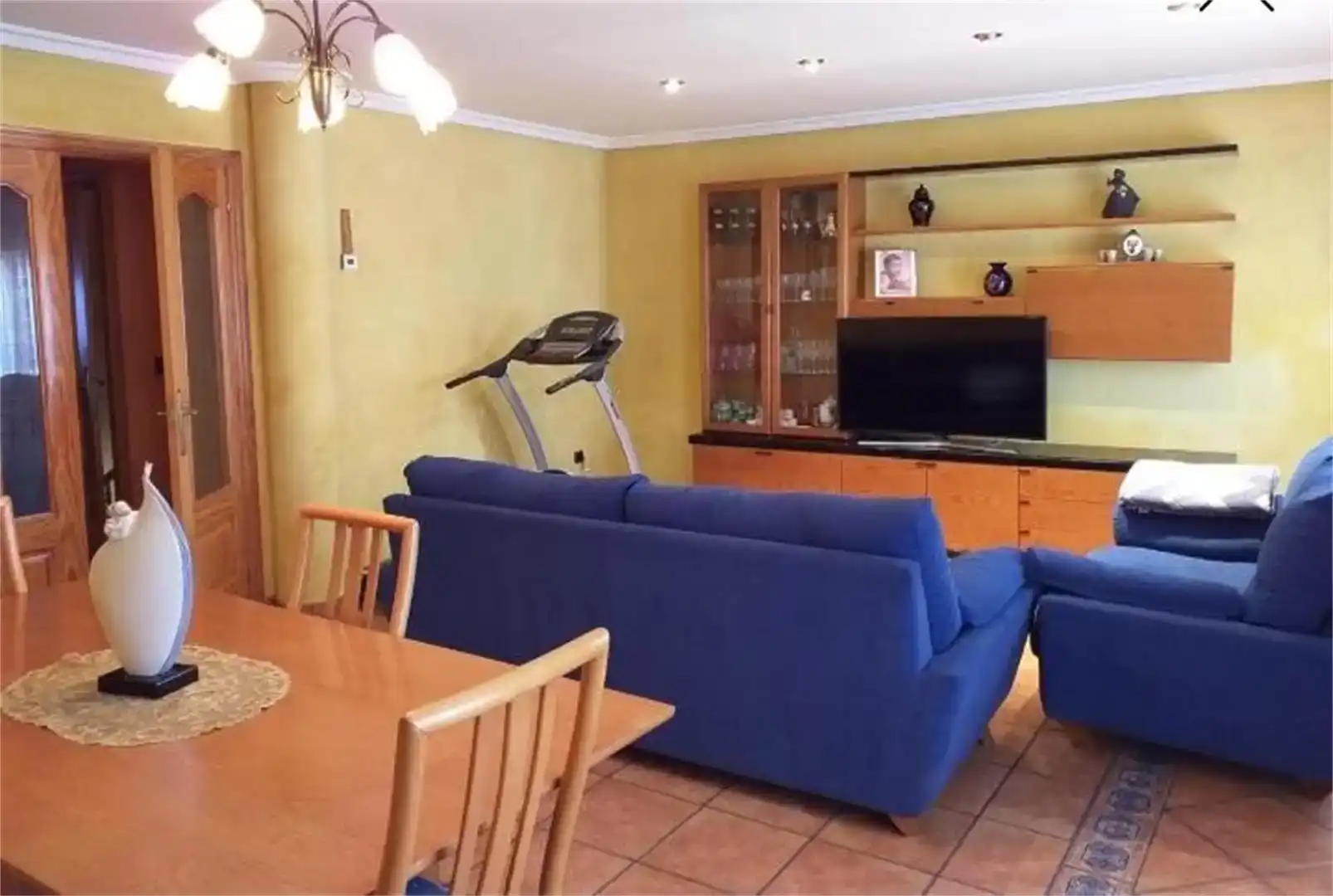 Living room of Flat for sale in Mas de las Matas  with Parquet flooring, Storage room and Balcony