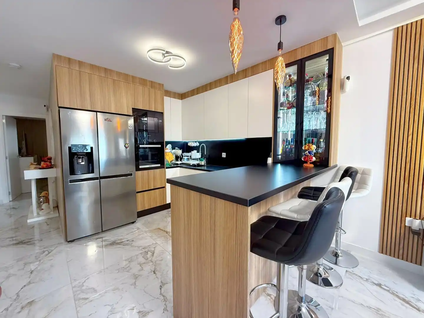 Küche von Wohnung zum Verkauf in Arona mit Klimaanlage, Terrasse und Abstellraum