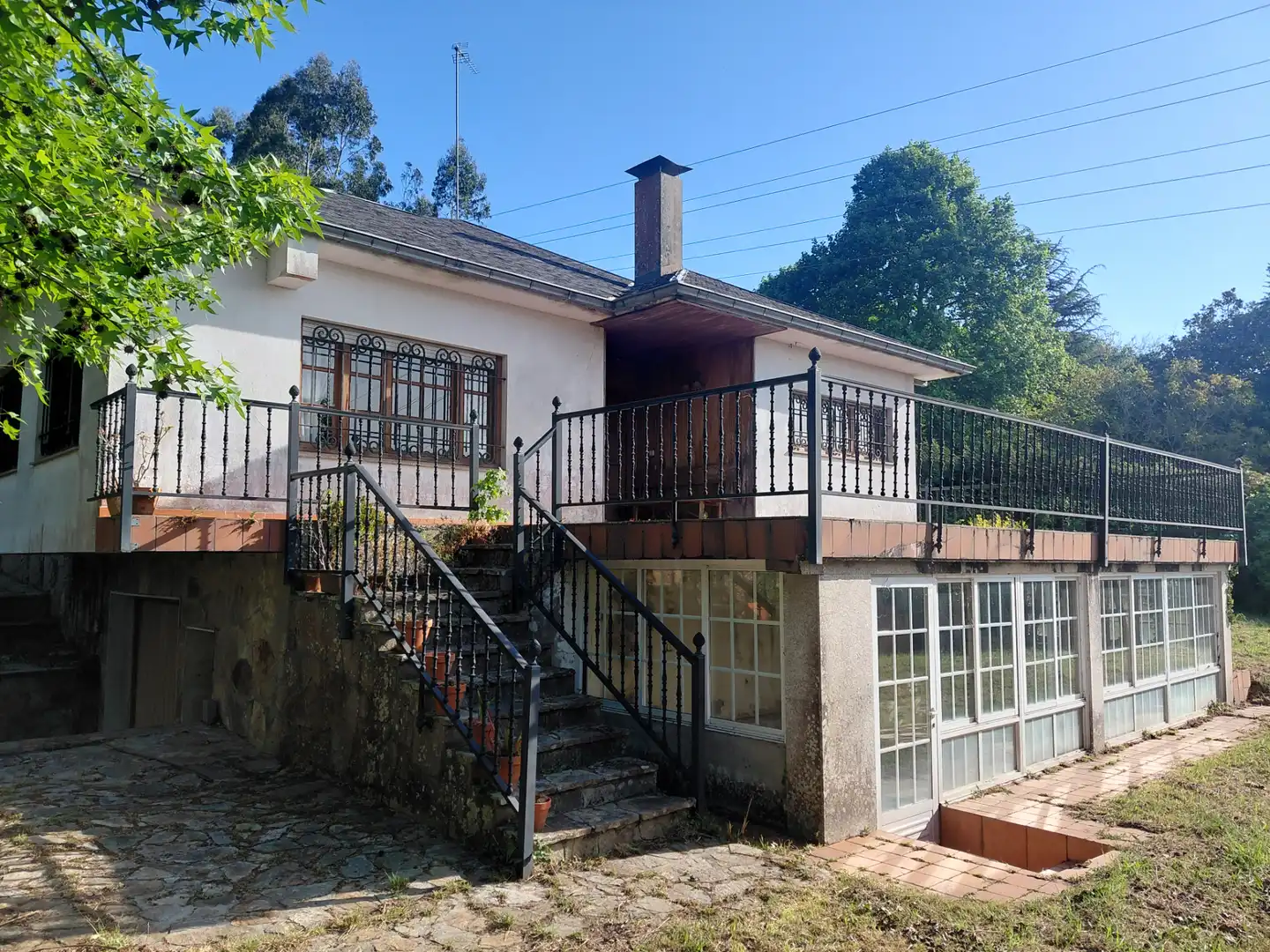 Vista exterior de Casa o chalet en venta en Oleiros con Aire acondicionado, Calefacción y Jardín privado