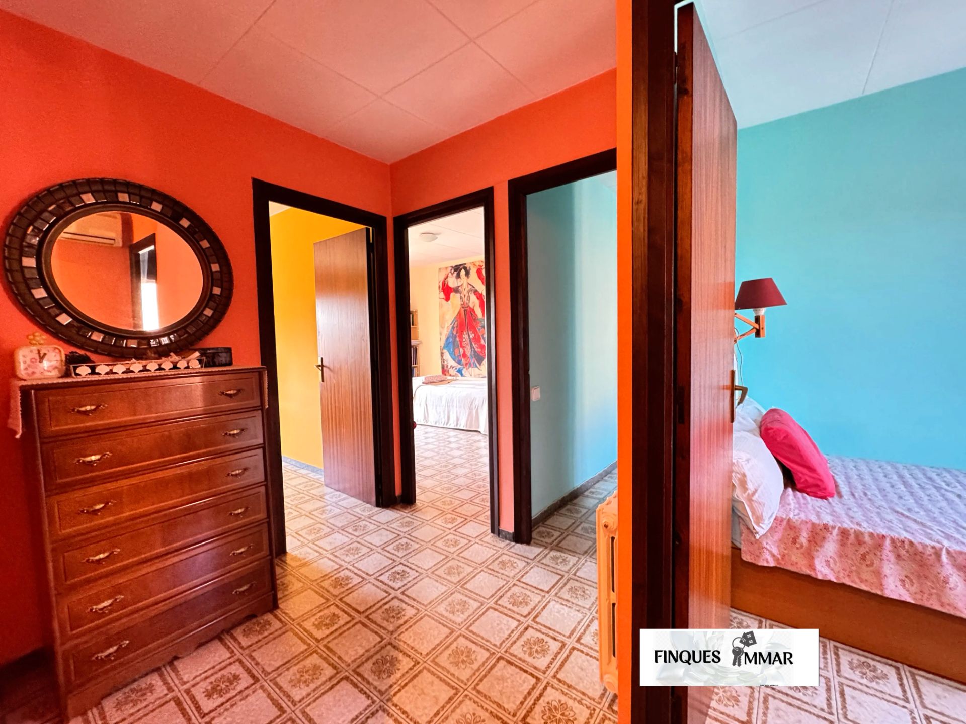 Dormitori de Casa adosada en venda en Riells i Viabrea amb Aire condicionat, Calefacció i Jardí privat