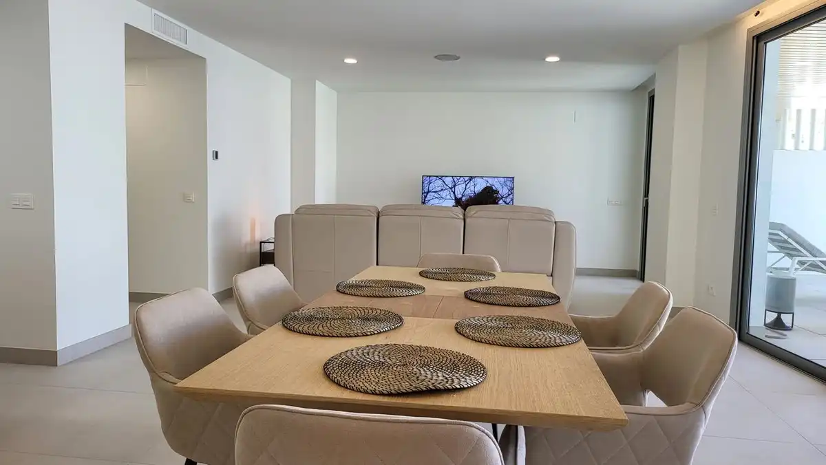 Esszimmer von Wohnungen zur Miete in Mijas mit Klimaanlage, Terrasse und Abstellraum
