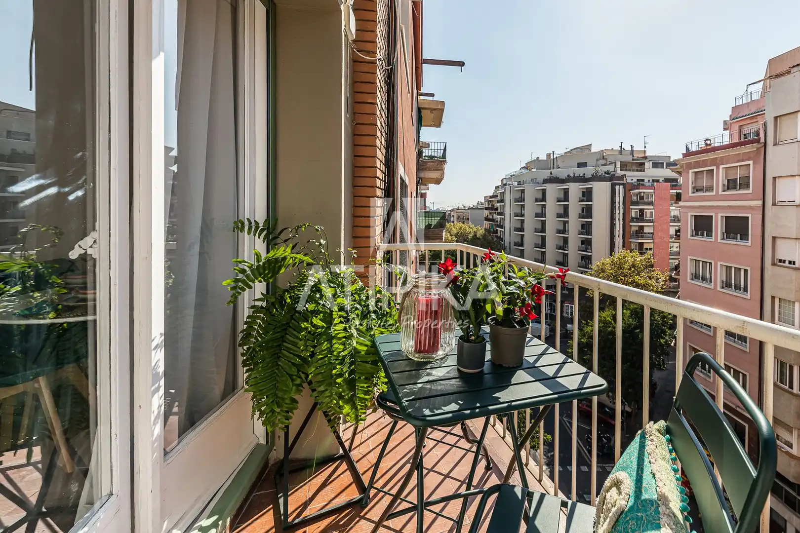Terraza de Piso de alquiler en Barcelona con Aire acondicionado, Calefacción y Parquet